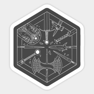 D&D Class Badge: Fighter Sticker